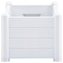 Voir la diapositive 4 : VIDAXL Lit sureleve de jardin PP Blanc 100x43x35 cm