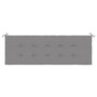 Voir la diapositive 4 : VIDAXL Coussin de banc de jardin gris 150x50x3 cm tissu oxford