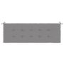Voir la diapositive 4 : VIDAXL Coussin de banc de jardin gris 150x50x3 cm tissu oxford