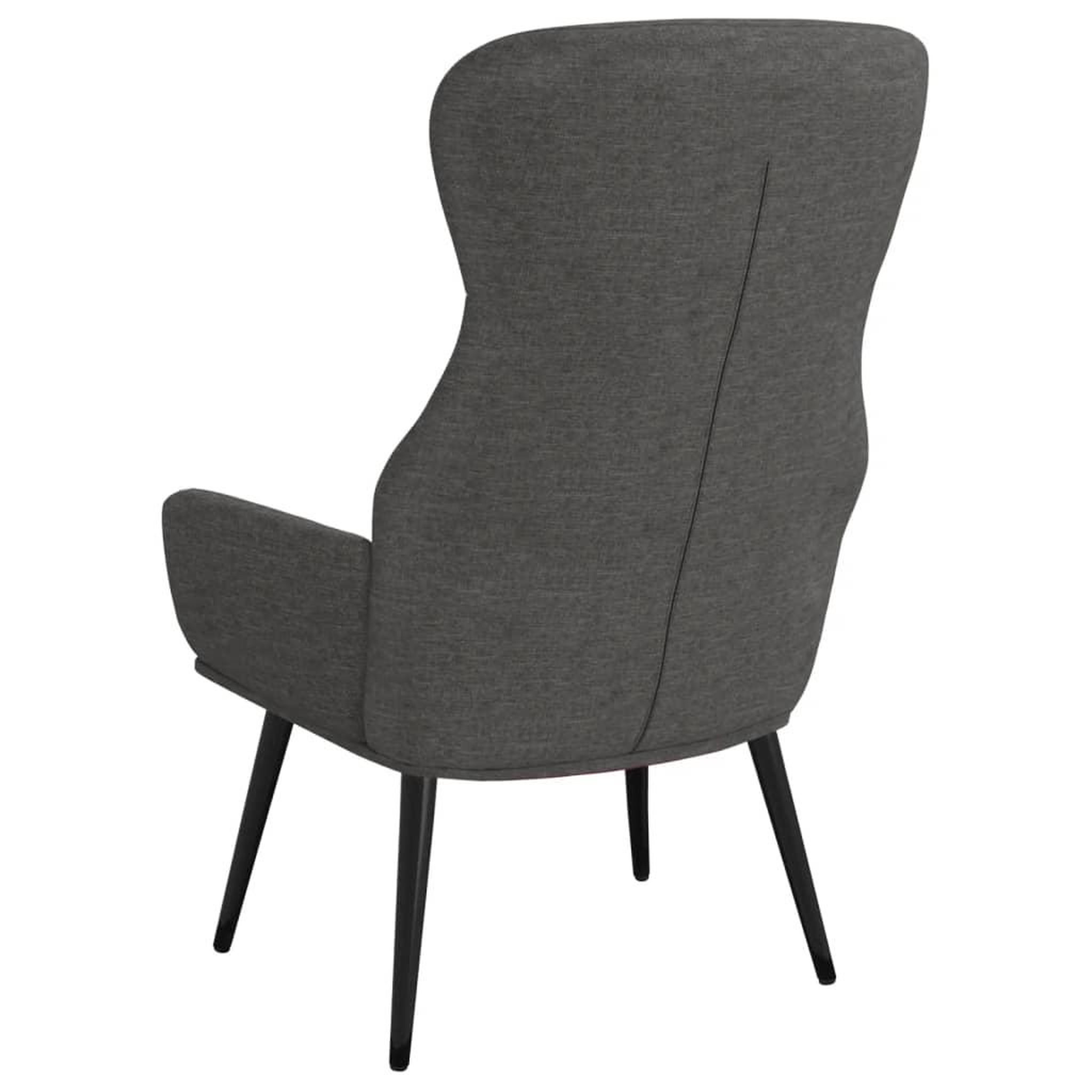 Voir la diapositive 5 : VIDAXL Chaise de relaxation Gris fonce Tissu