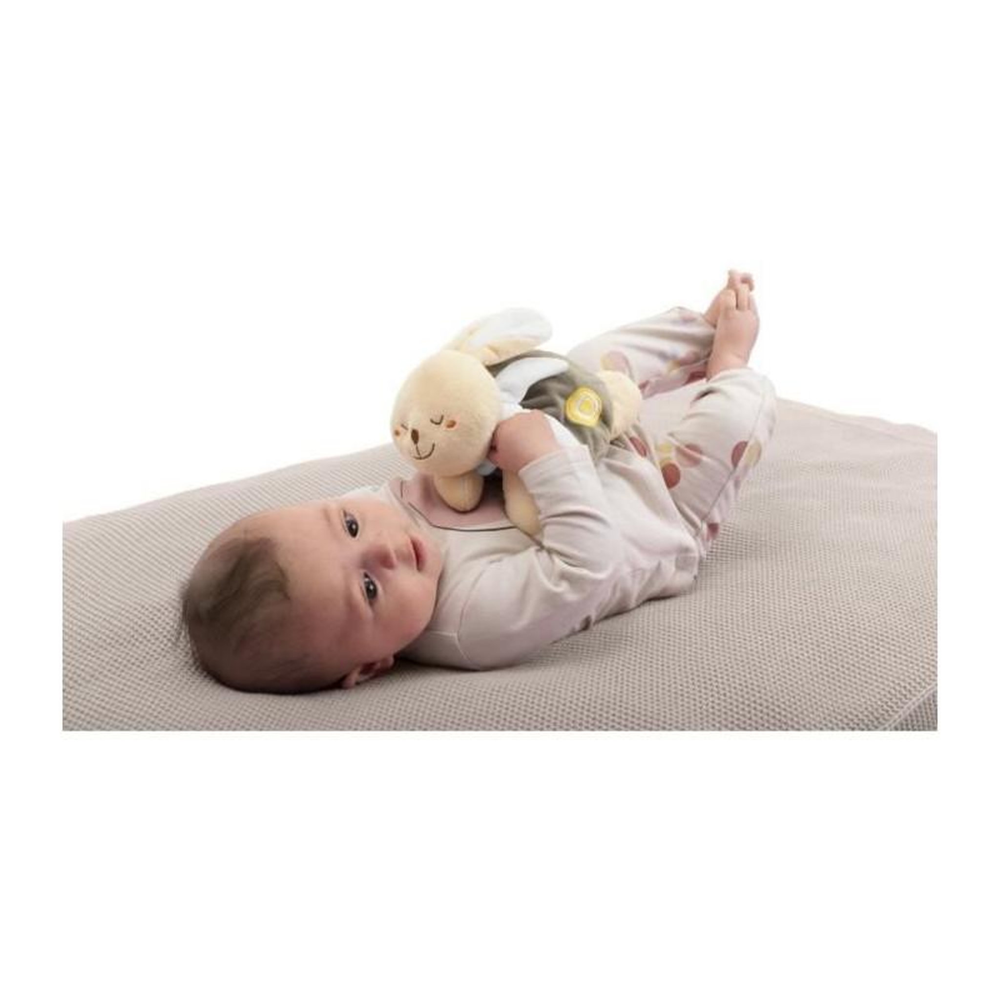 Voir la diapositive 2 : CHICCO Peluche chauffante Lapin - CHICCO - Beige - Des la naissance