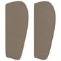 Voir la diapositive 4 : VIDAXL Tete de lit avec oreilles Taupe 93x23x78/88 cm Tissu