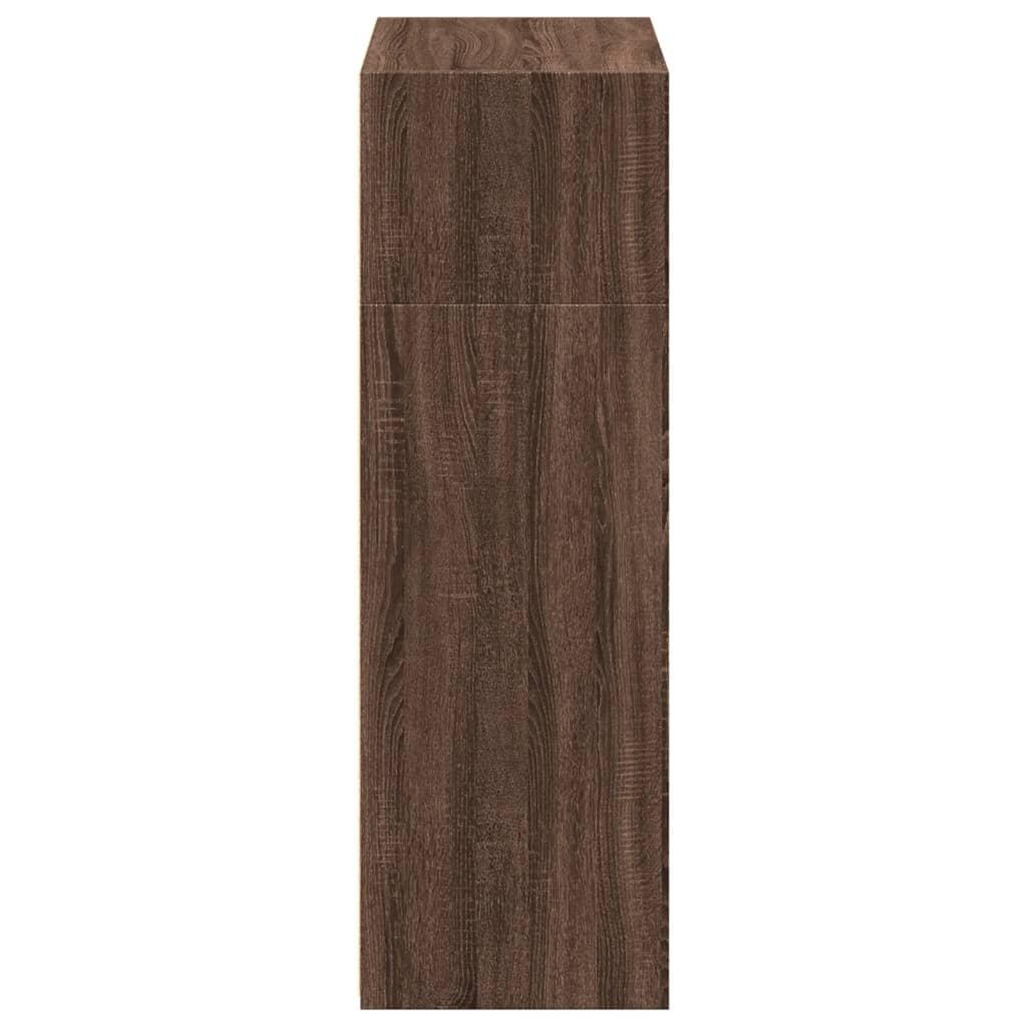 Voir la diapositive 5 : VIDAXL Buffet haut chene marron 70x41x124 cm bois d'ingenierie