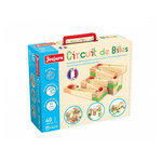 JeuJura Jeujura - Circuit de Billes en Bois - Ensemble de 40 Pièces pour Enfants