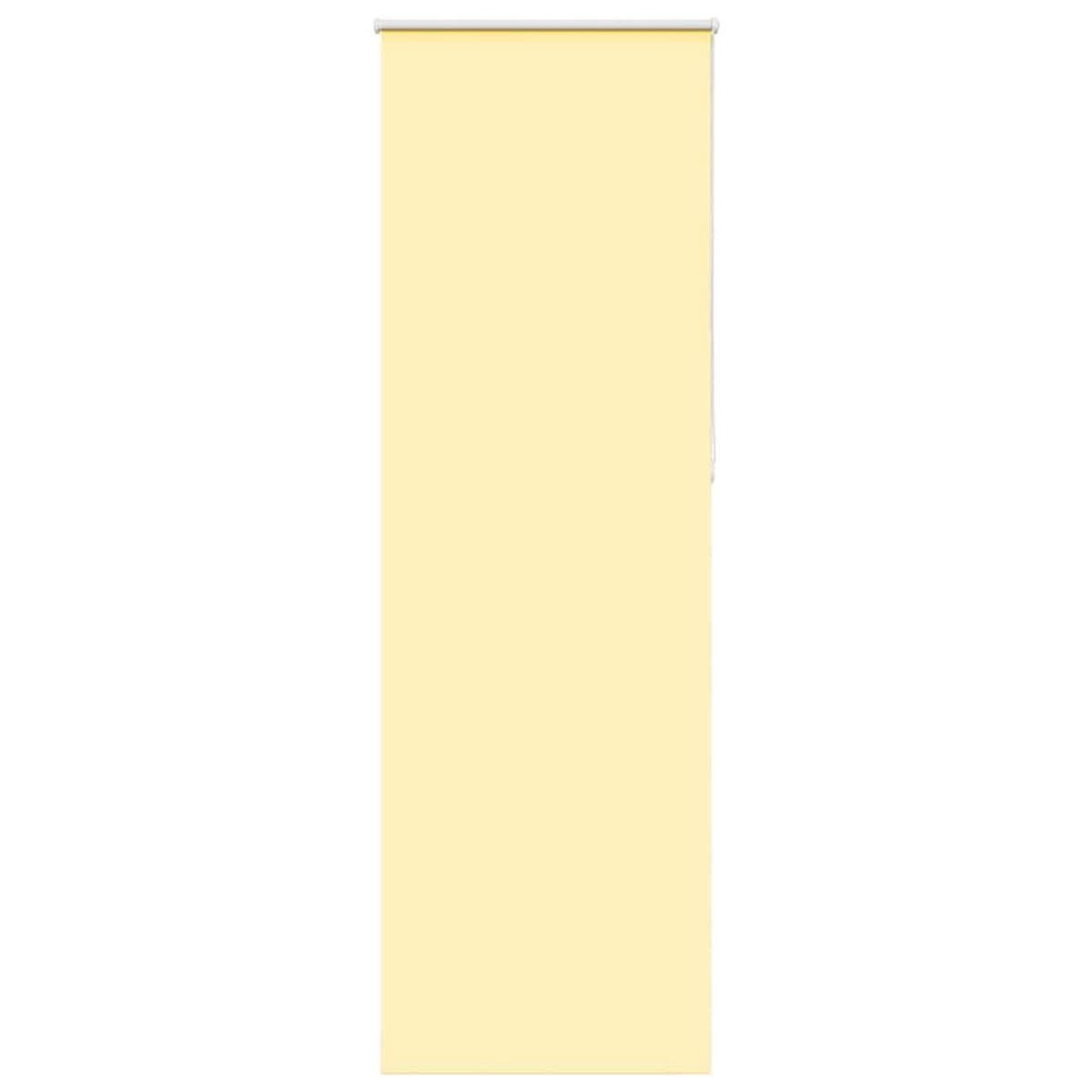 VIDAXL Store enrouleur occultant jaune largeur du tissu 65,7 cm