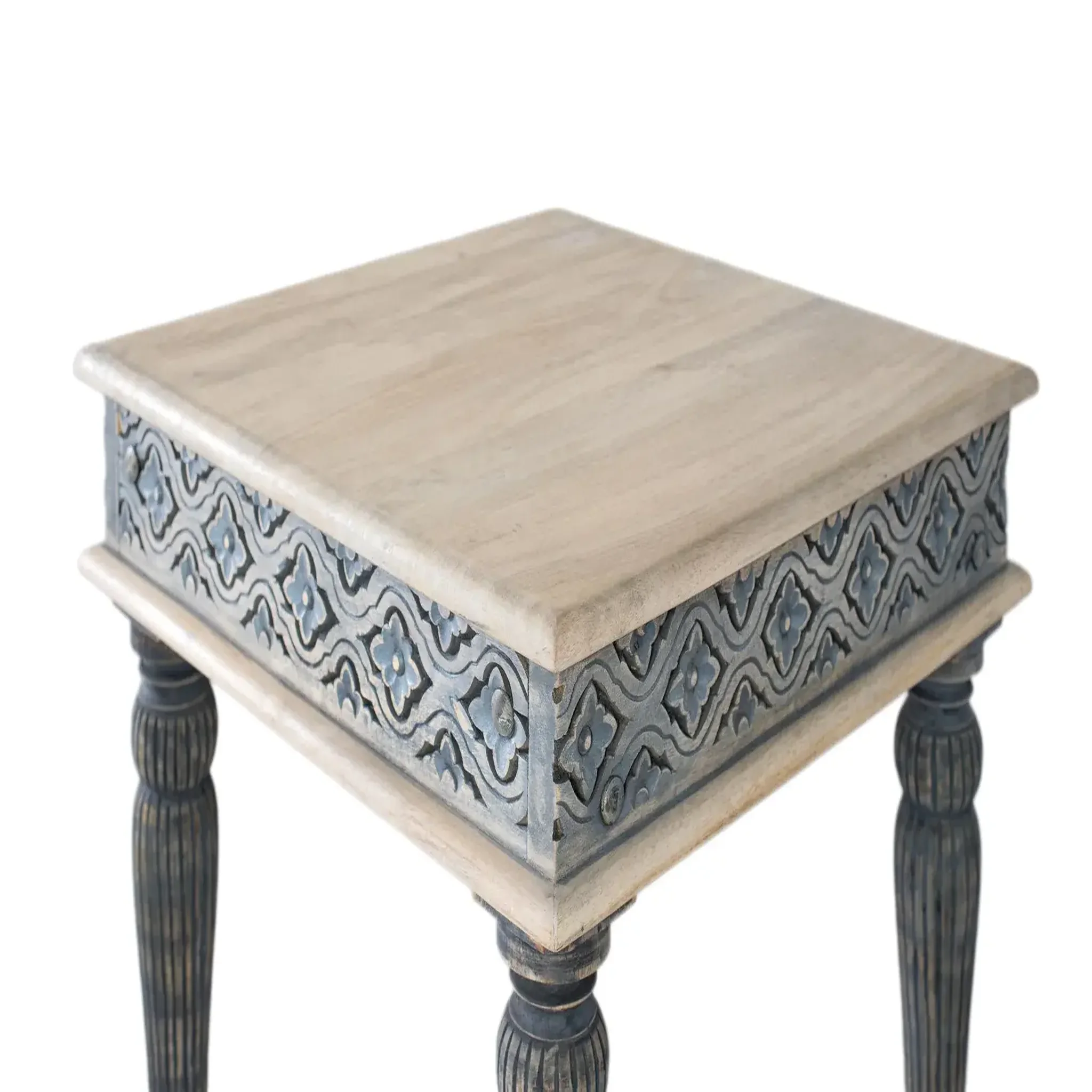 Voir la diapositive 3 : GINER Y COLOMER SL Table basse en bois de manguier 60 cm style méditerranéen moderne