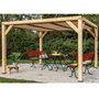 Voir la diapositive 1 : Hisense Pergola 10.57m² bois naturel - vt3431t