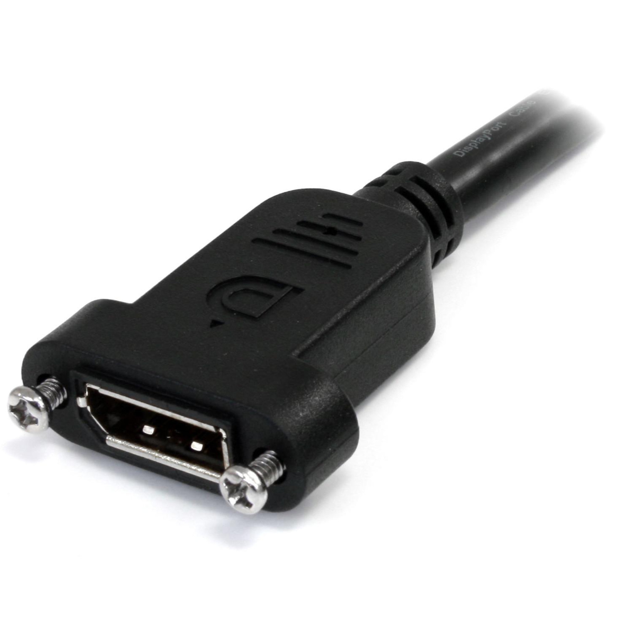 Voir la diapositive 3 : Startech StarTech.com Câble DisplayPort à Montage sur Panneau 1m - 4K x 2K - Câble d'Extension DP 1.2 M/F - Câble d'Extension Vidéo DP avec Connecteur DP à Montage sur Panneau - Câble pour Moniteur DP