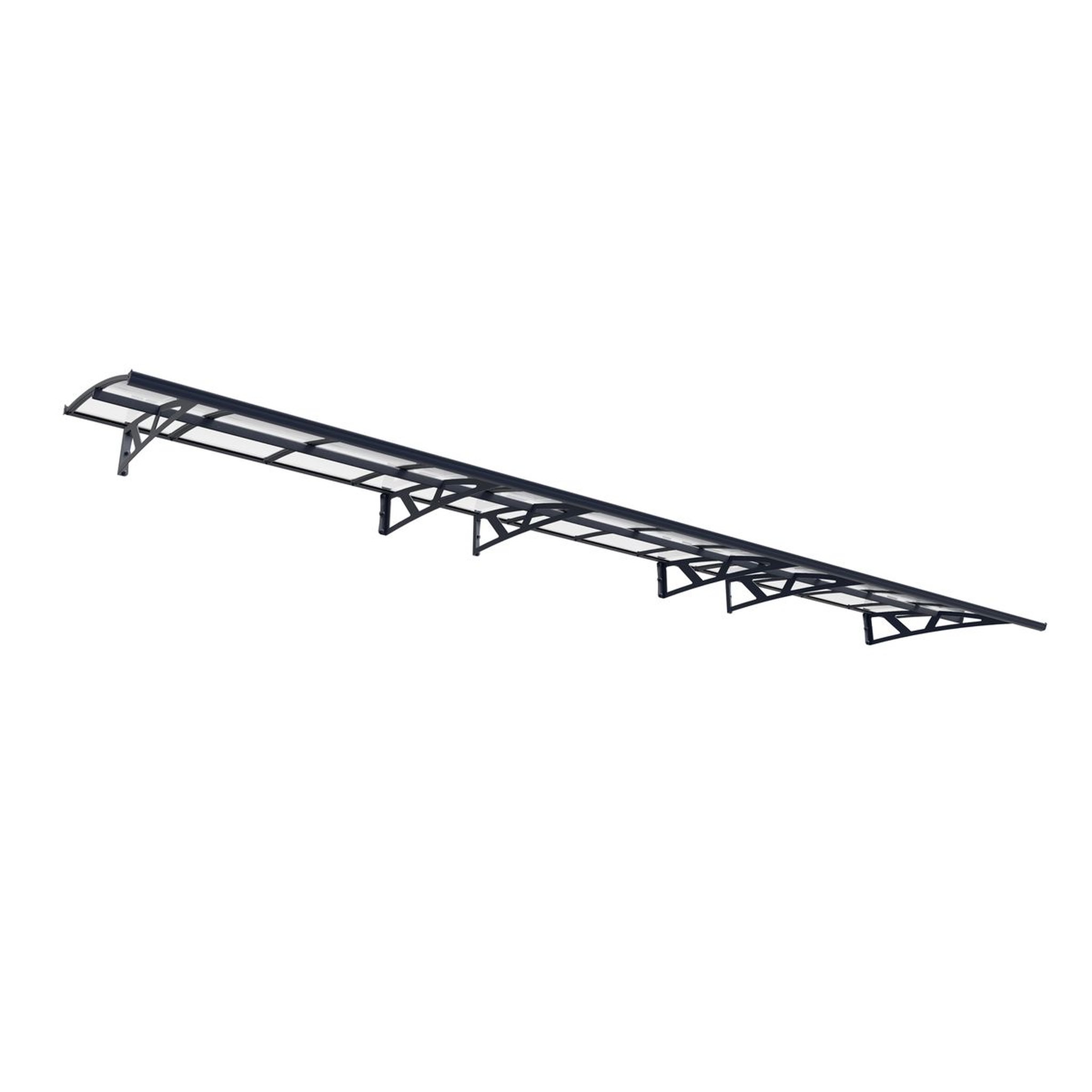 Voir la diapositive 2 : Canopia by PALRAM Marquise CANOPY AMSTERDAM 6690 Gris anthracite