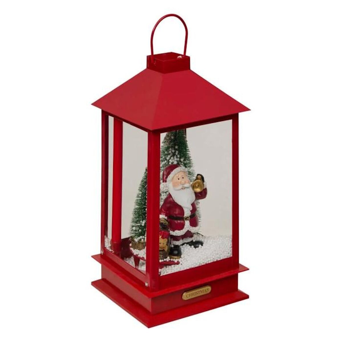 FEERIC LIGHT & CHRISTMAS Décoration Lumineuse  Lanterne  38cm Rouge