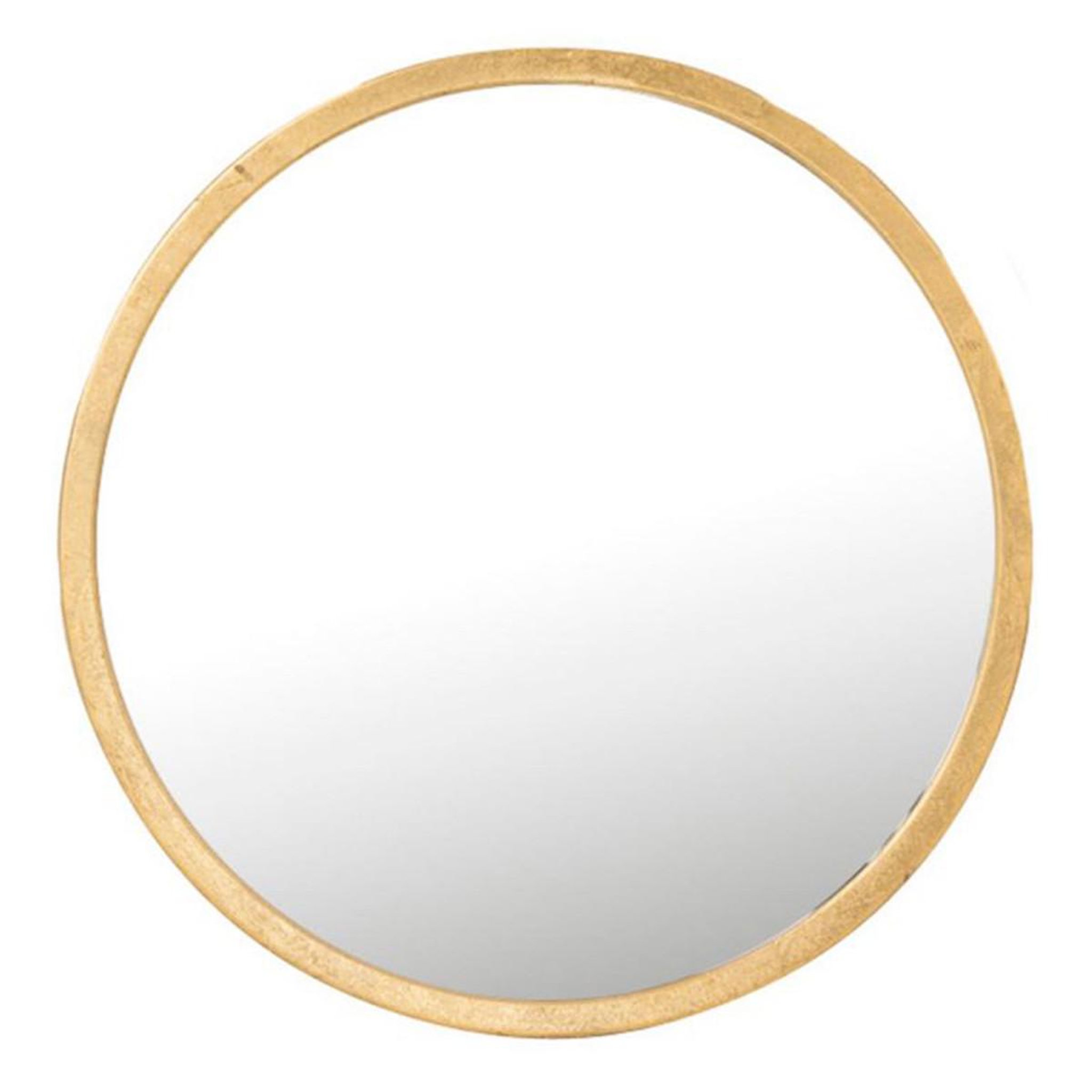 J-LINE Miroir Mural en Métal Design  Mona  80cm Or