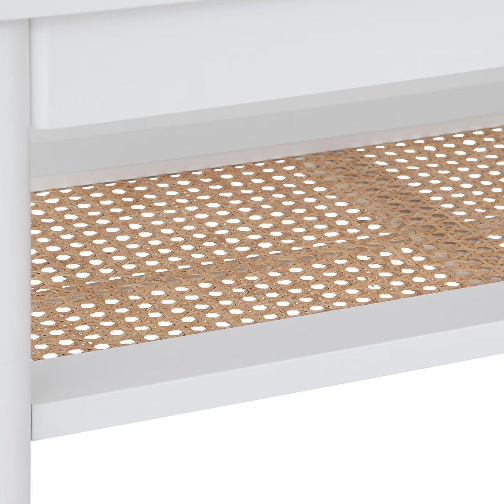Voir la diapositive 3 : ATMOSPHERA Console avec étagère  cabras  110cm blanc