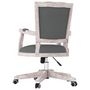 Voir la diapositive 5 : VIDAXL Chaise pivotante de bureau Gris fonce Tissu