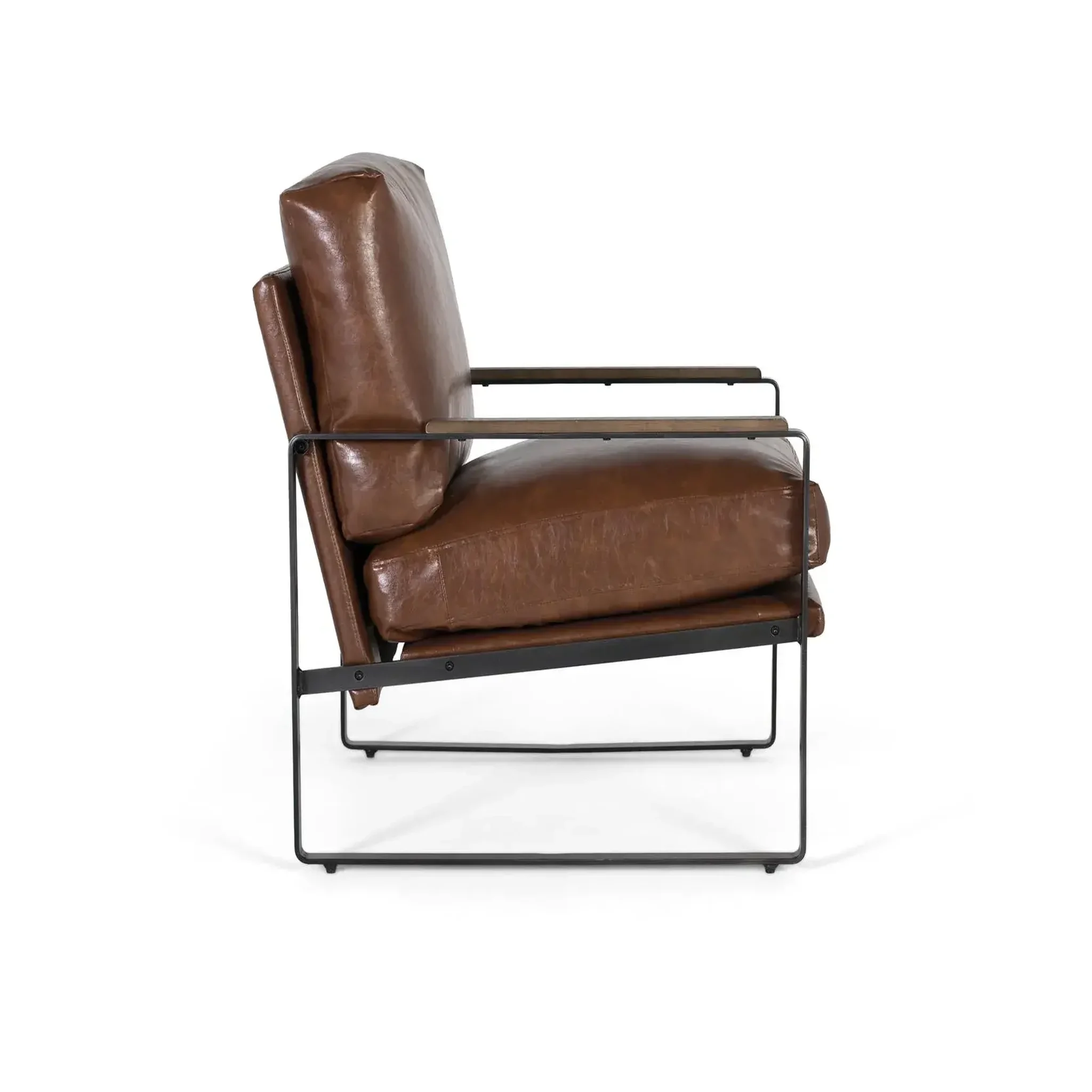 Voir la diapositive 3 : GINER Y COLOMER SL Fauteuil en revêtement pu 70 cm style vintage industriel
