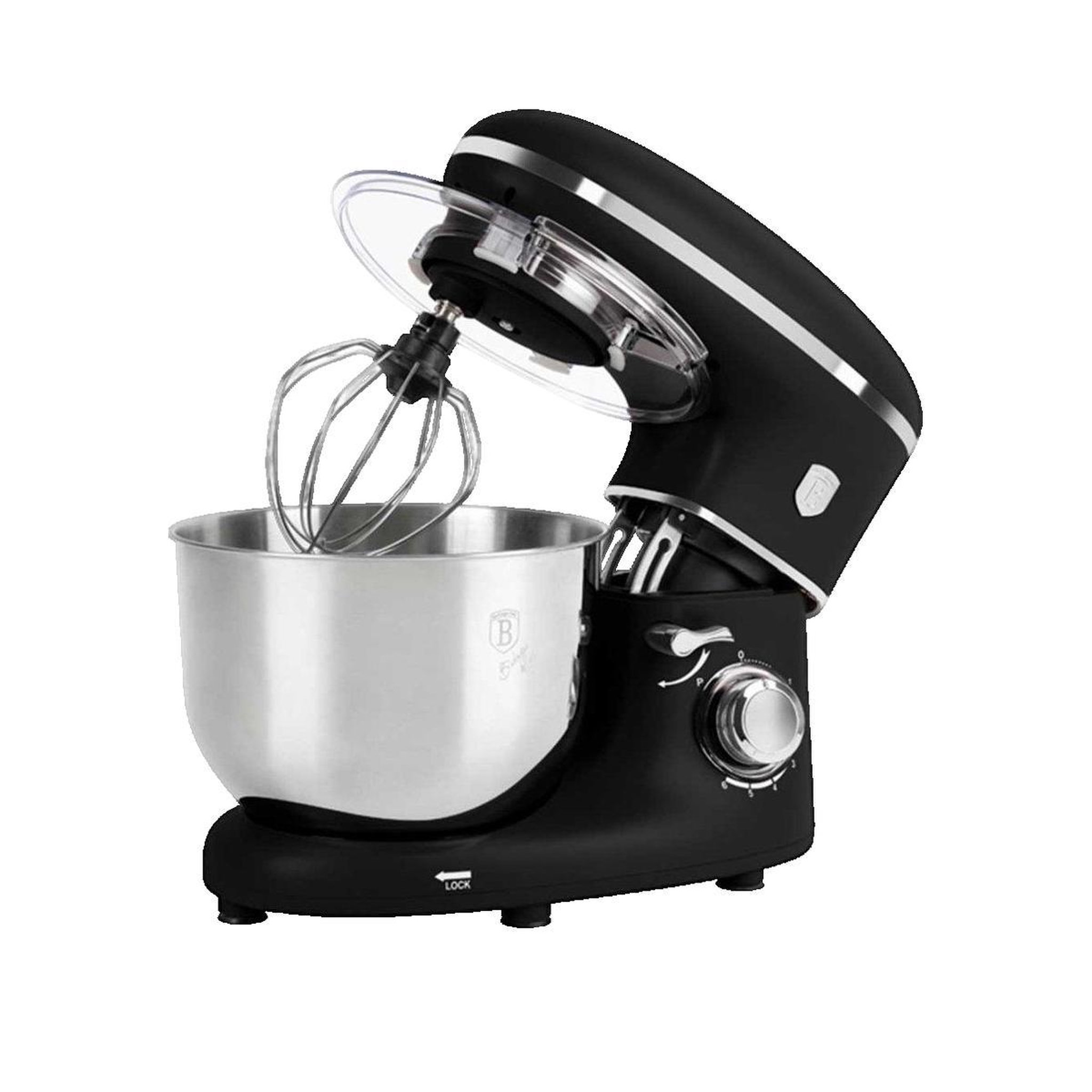 Voir la diapositive 2 : BERLINGER HAUS Robot pâtissier Berlinger Haus BH-9512 mixeur planétaire 1300 W noir mat