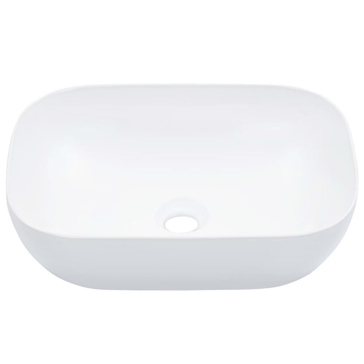 VIDAXL Lavabo 45,5x32x13 cm Ceramique Blanc