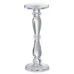 Paris Prix Bougeoir en Verre Design  Leti  35cm Transparent