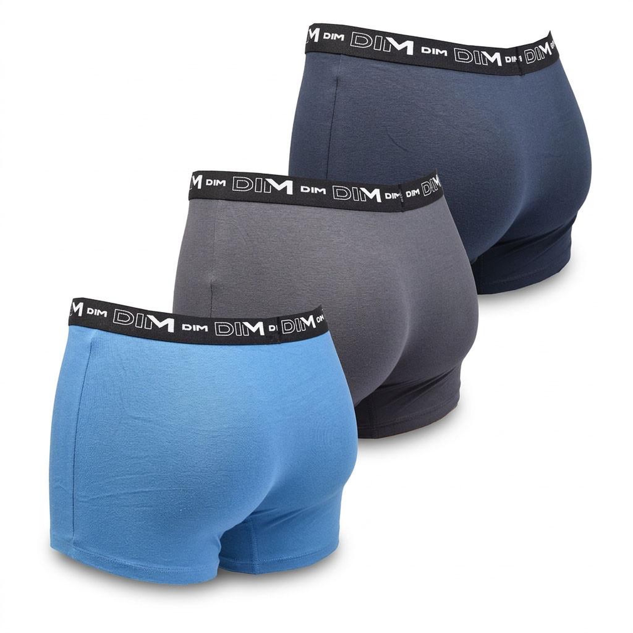 Voir la diapositive 3 : DIM Lot de 3 boxers DIM en coton stretch
