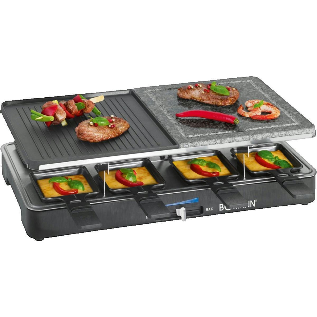Bomann Gril raclette Bomann RG 2279 CB noir 8 convives