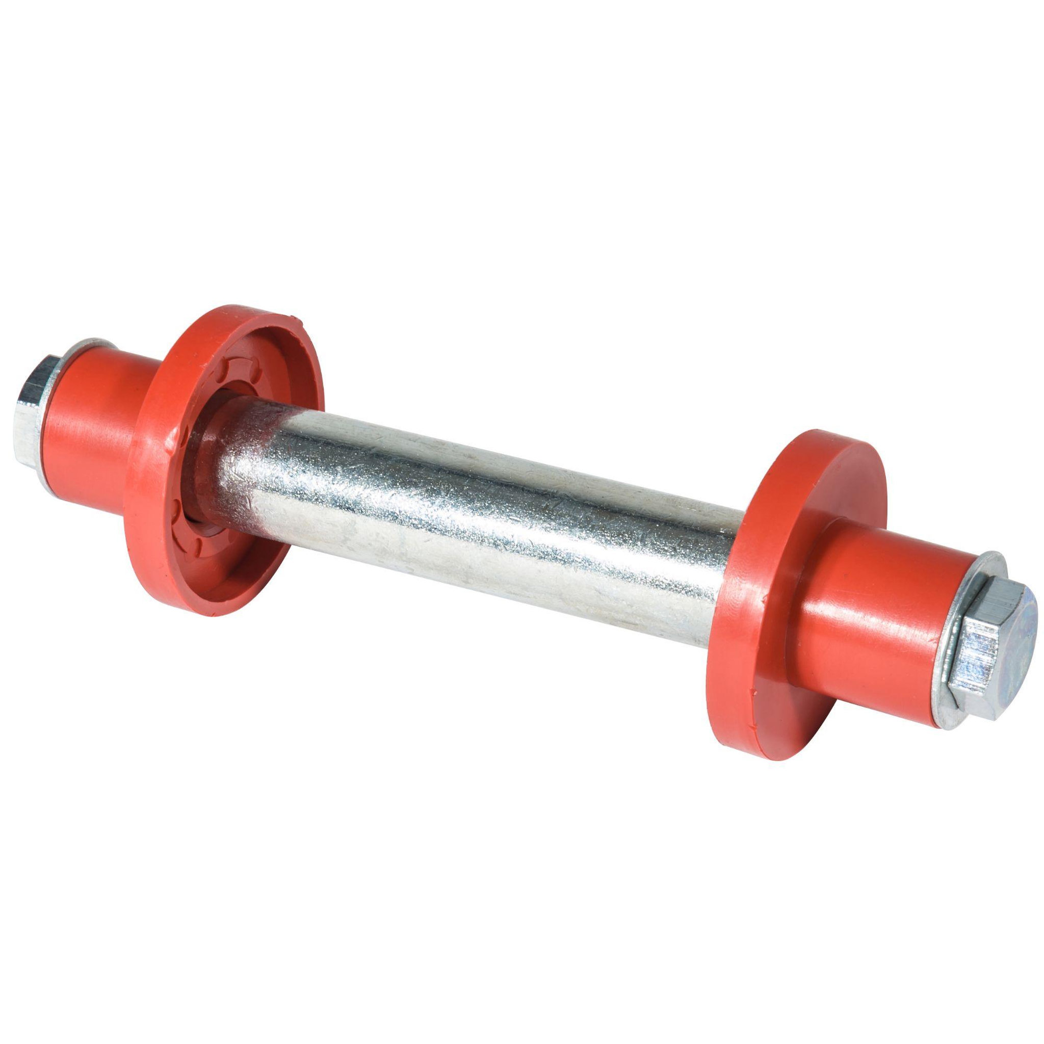 Voir la diapositive 4 : WERKAPRO Axe de roue avec écrous - flasques Ø16mm