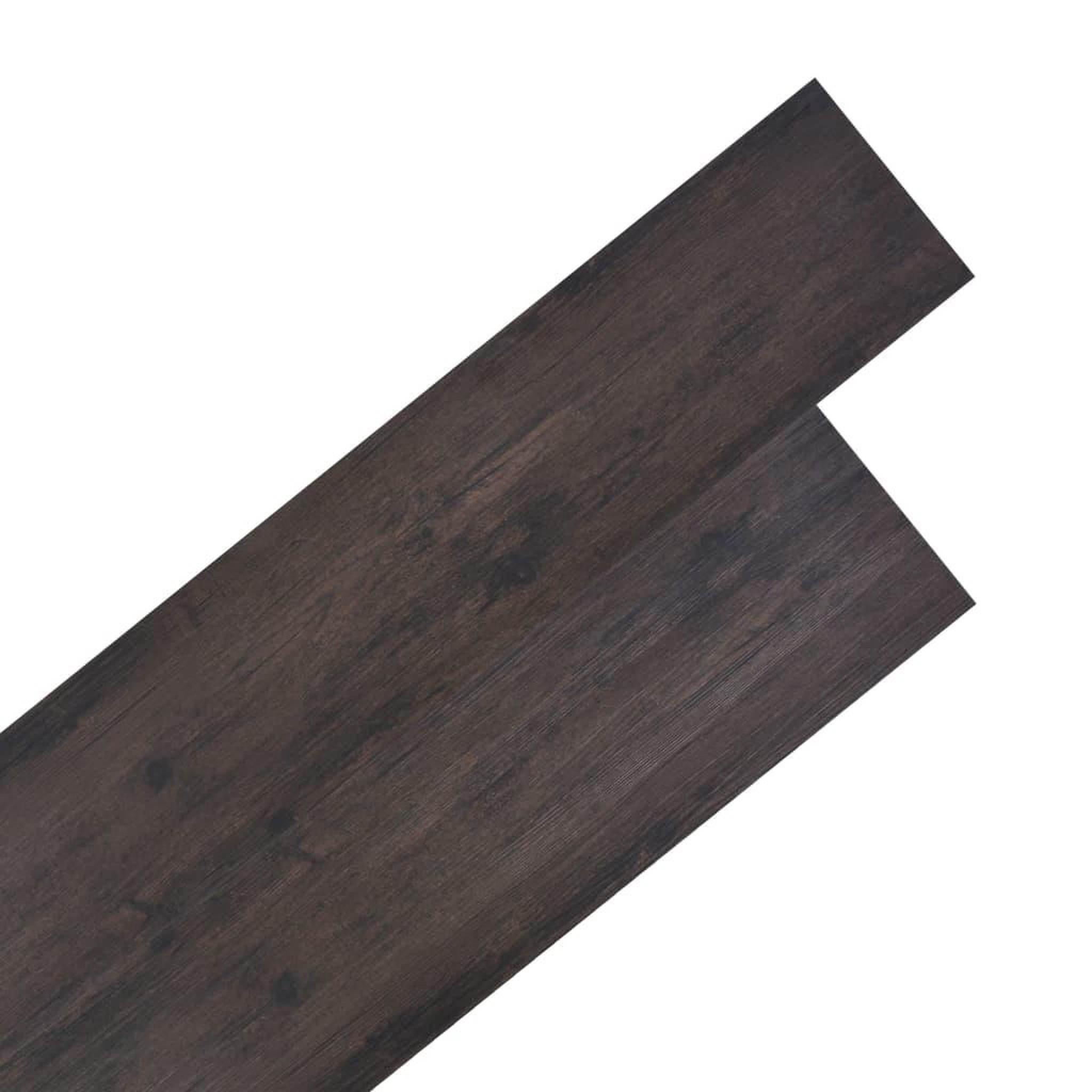 Voir la diapositive 1 : VIDAXL Planches de plancher PVC Non auto-adhesif Chene gris fonce