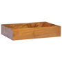 Voir la diapositive 1 : VIDAXL Lavabo Bois de teck massif 50x35x10 cm