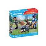 PLAYMOBIL 71731 Policier chien de recherche et voleur