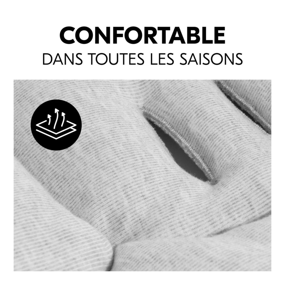 HAUCK Poussette citadine Rapid 4 Noir + sur-assise pour poussette Pushchair Seat Liner Light Gris