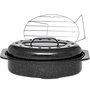 Voir la diapositive 1 : Warmcook Cocotte ovale en acier carbon 38x26cm + grille - 0508+2006