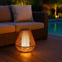 Voir la diapositive 3 : Lumisky Lanterne solaire SALOMEA Beige Rotin 27x27x H40cm