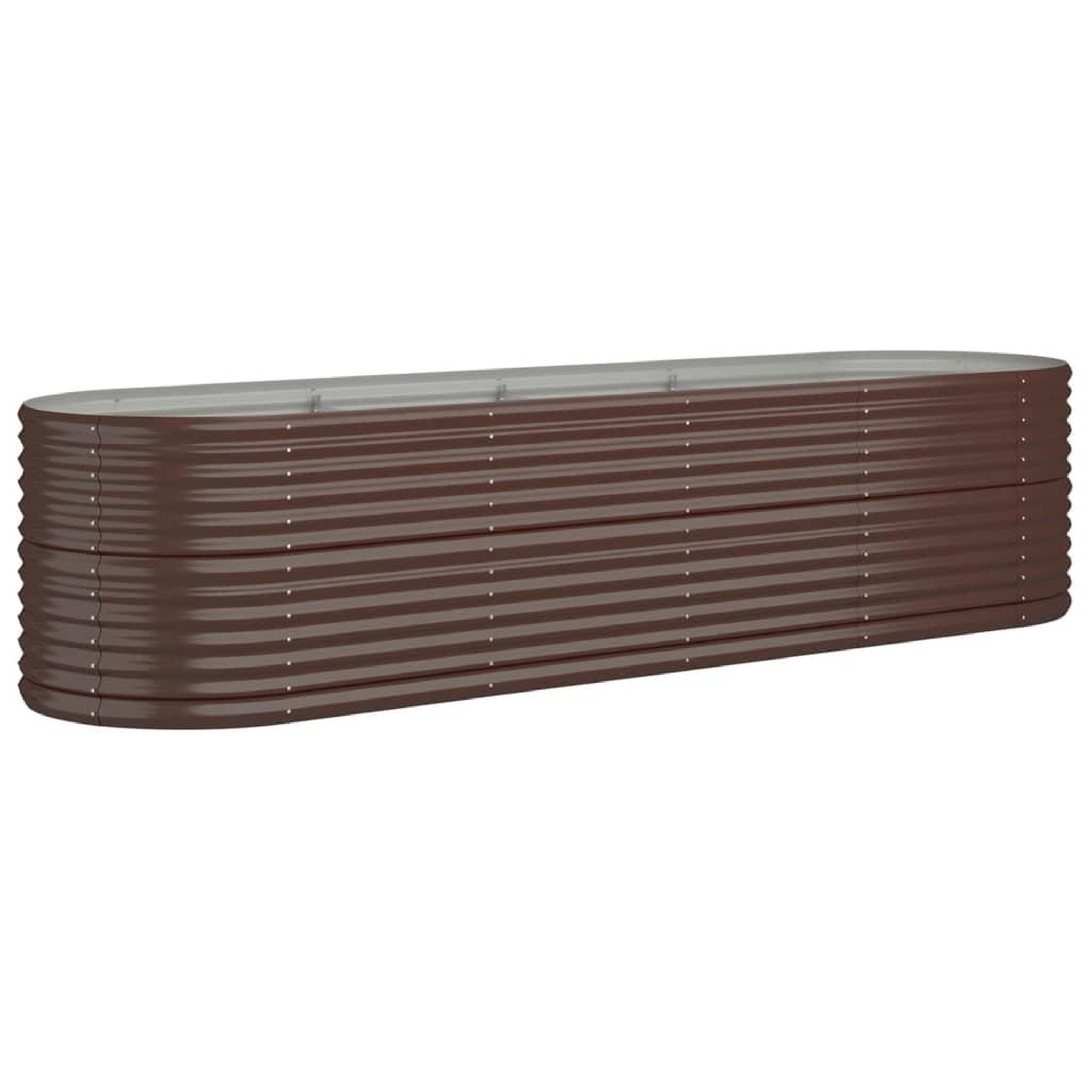 Voir la diapositive 2 : VIDAXL Lit sureleve de jardin Acier enduit de poudre marron