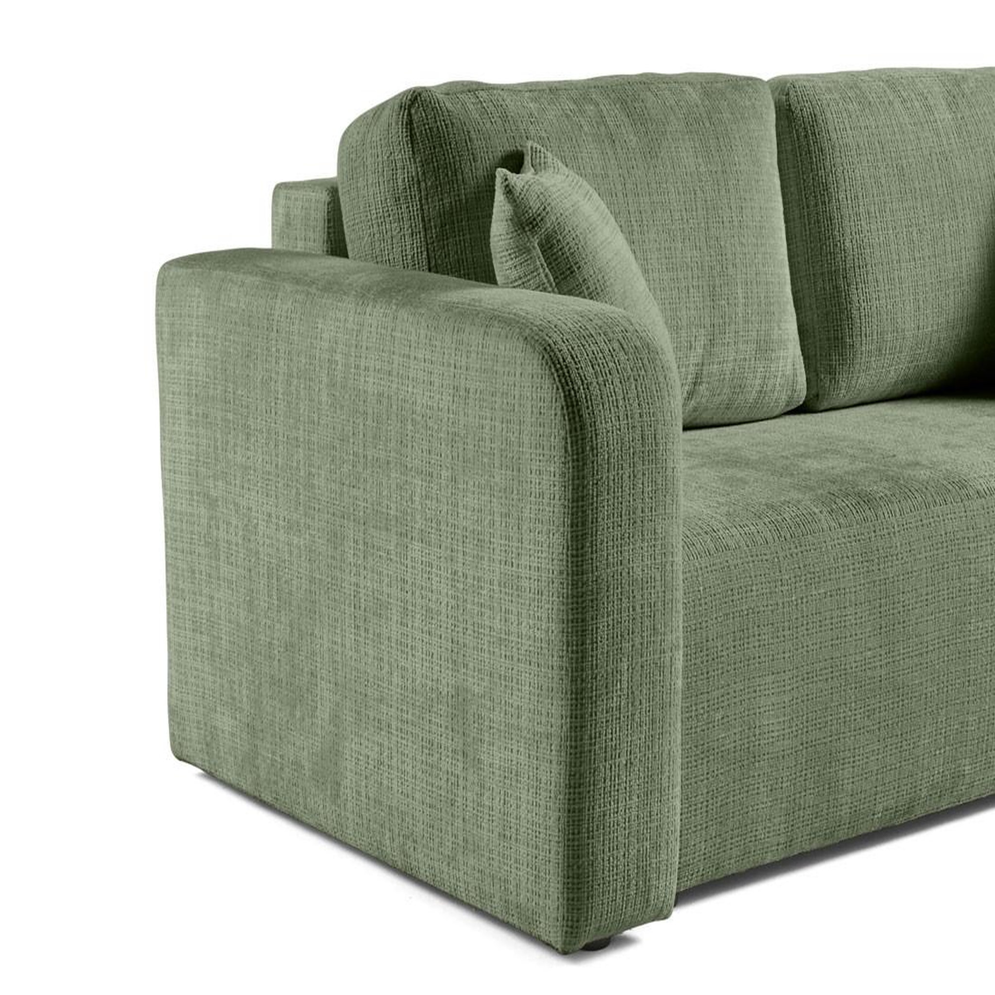 Voir la diapositive 6 : BEST MOBILIER Miro - canapé droit 2 places - en velours texturé