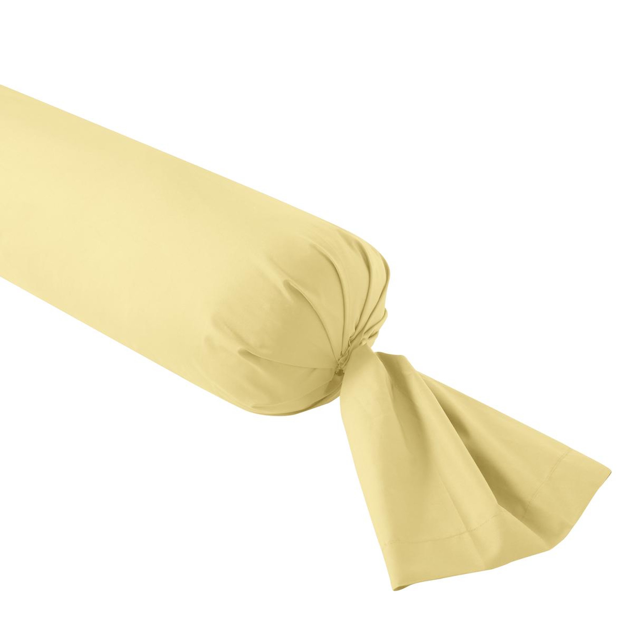 DODO Taie de traversin influence percale mimosa. Coloris disponibles : Jaune