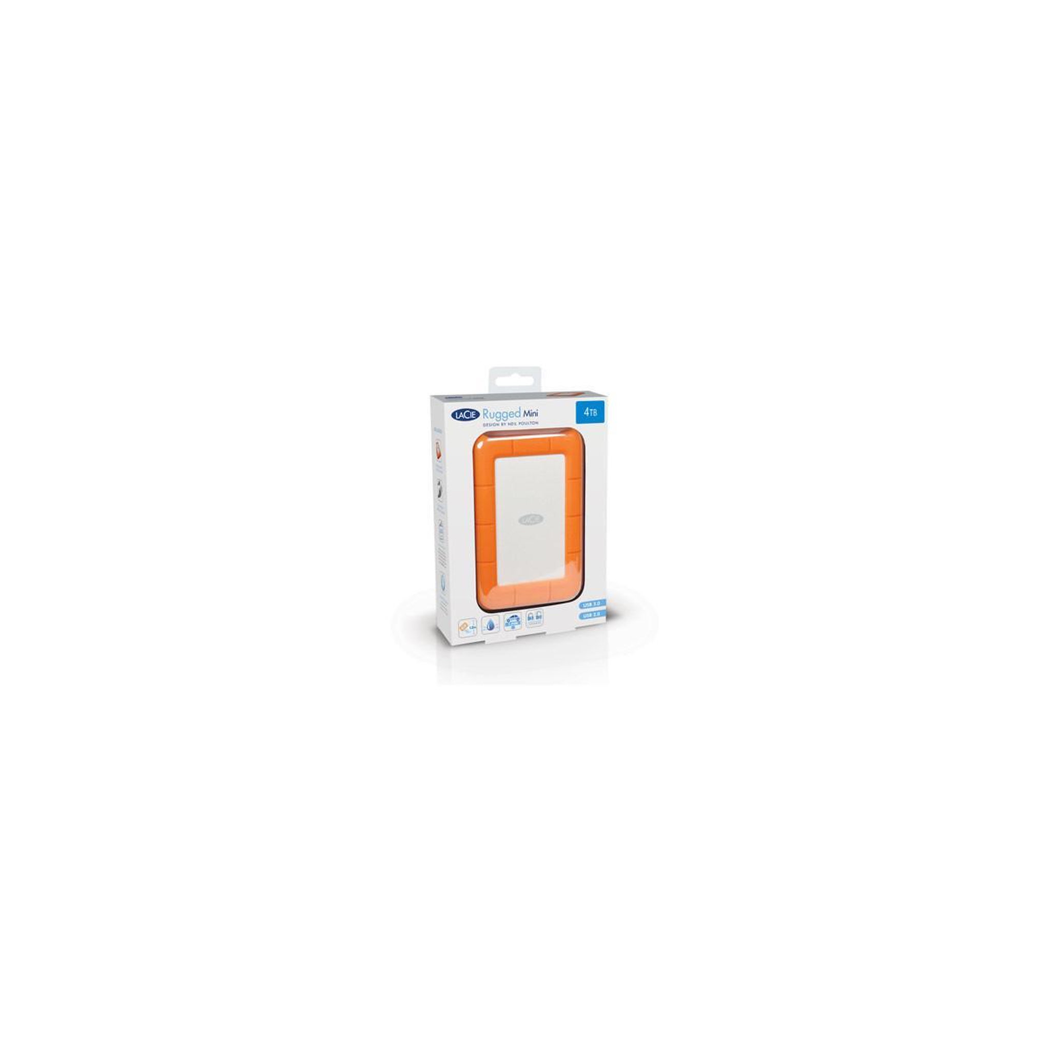 Lacie LaCie Rugged Mini disque dur externe 2000 Go Orange, Argent