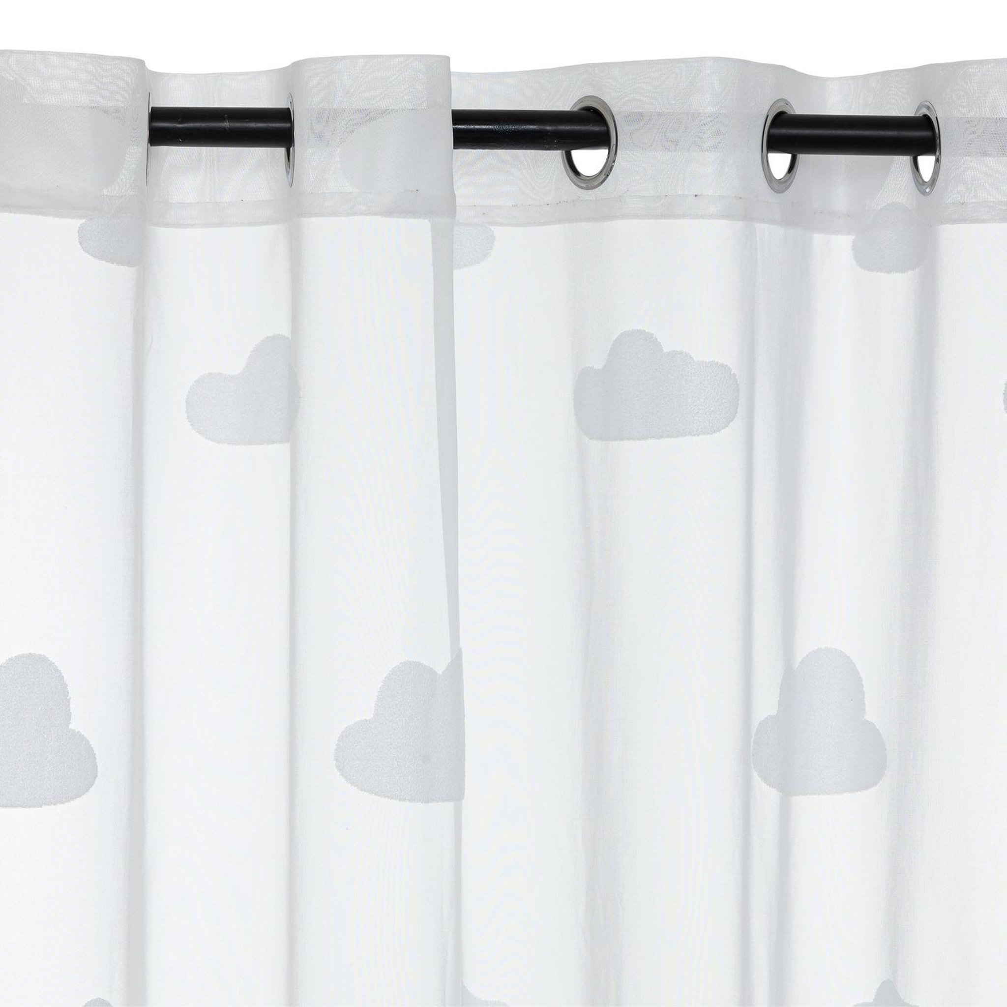 ATMOSPHERA Voilage nuage - 140 x 240 cm - blanc