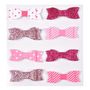 Voir la diapositive 2 : Paris Prix Lot de 8 Stickers  Nœud Paillettes  11cm Rose