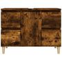 Voir la diapositive 5 : VIDAXL Meuble d'evier chene fume 80x33x60 cm bois d'ingenierie