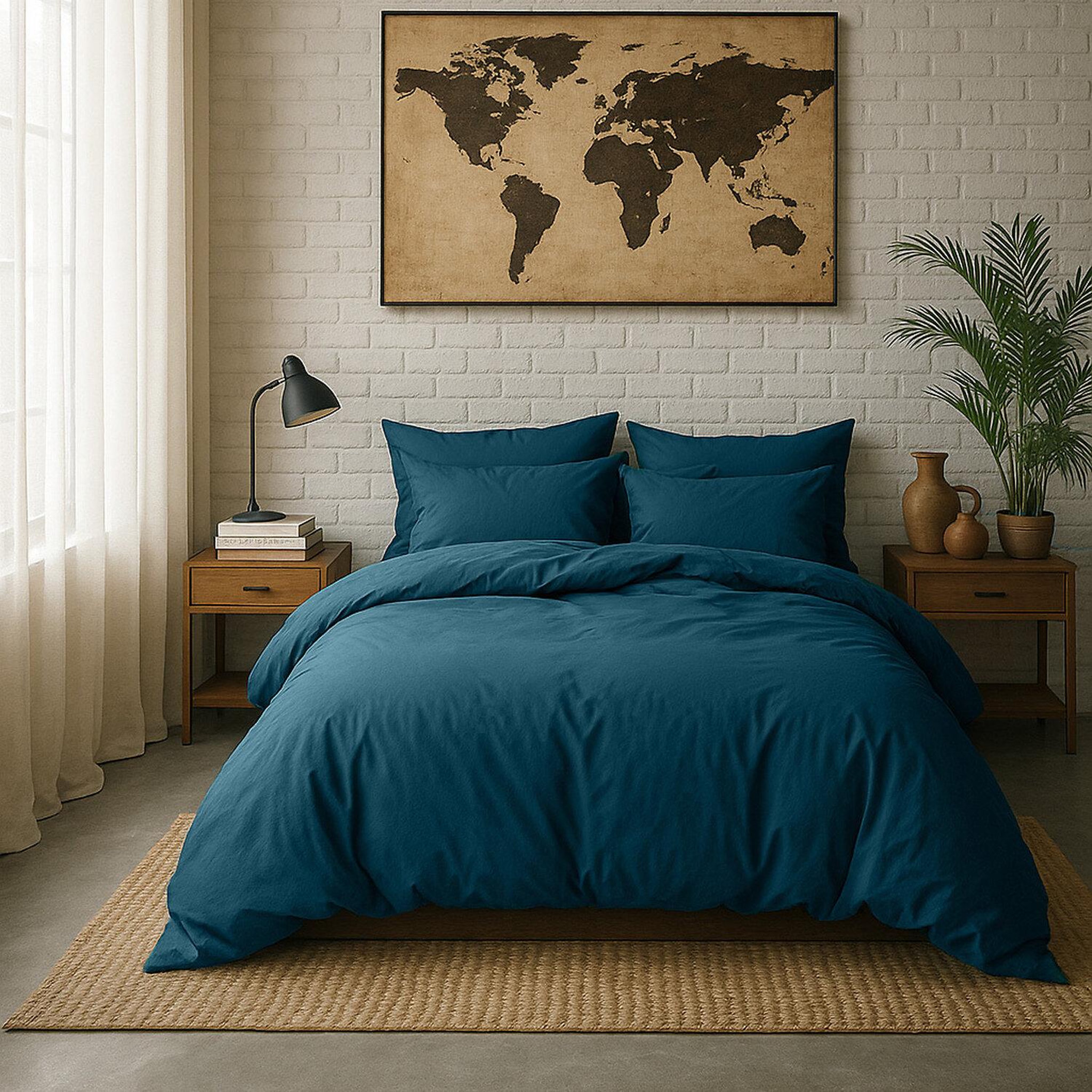 Voir la diapositive 3 : BATON ROUGE Drap housse en percale de coton