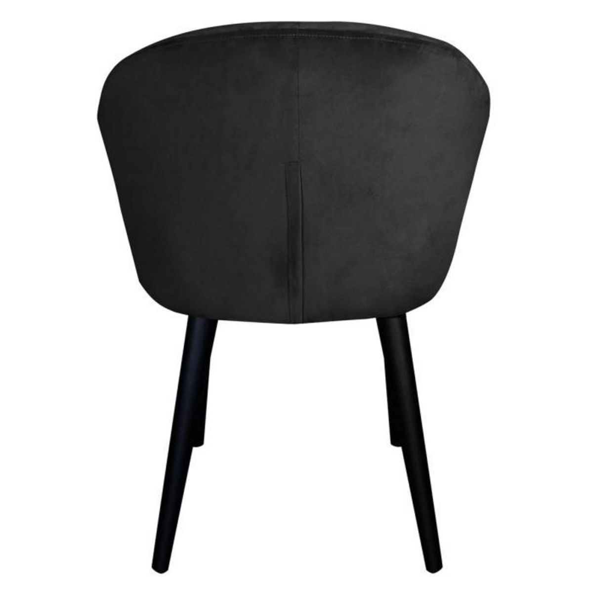 Paris Prix Fauteuil Design en Velours  Glany  81cm Noir
