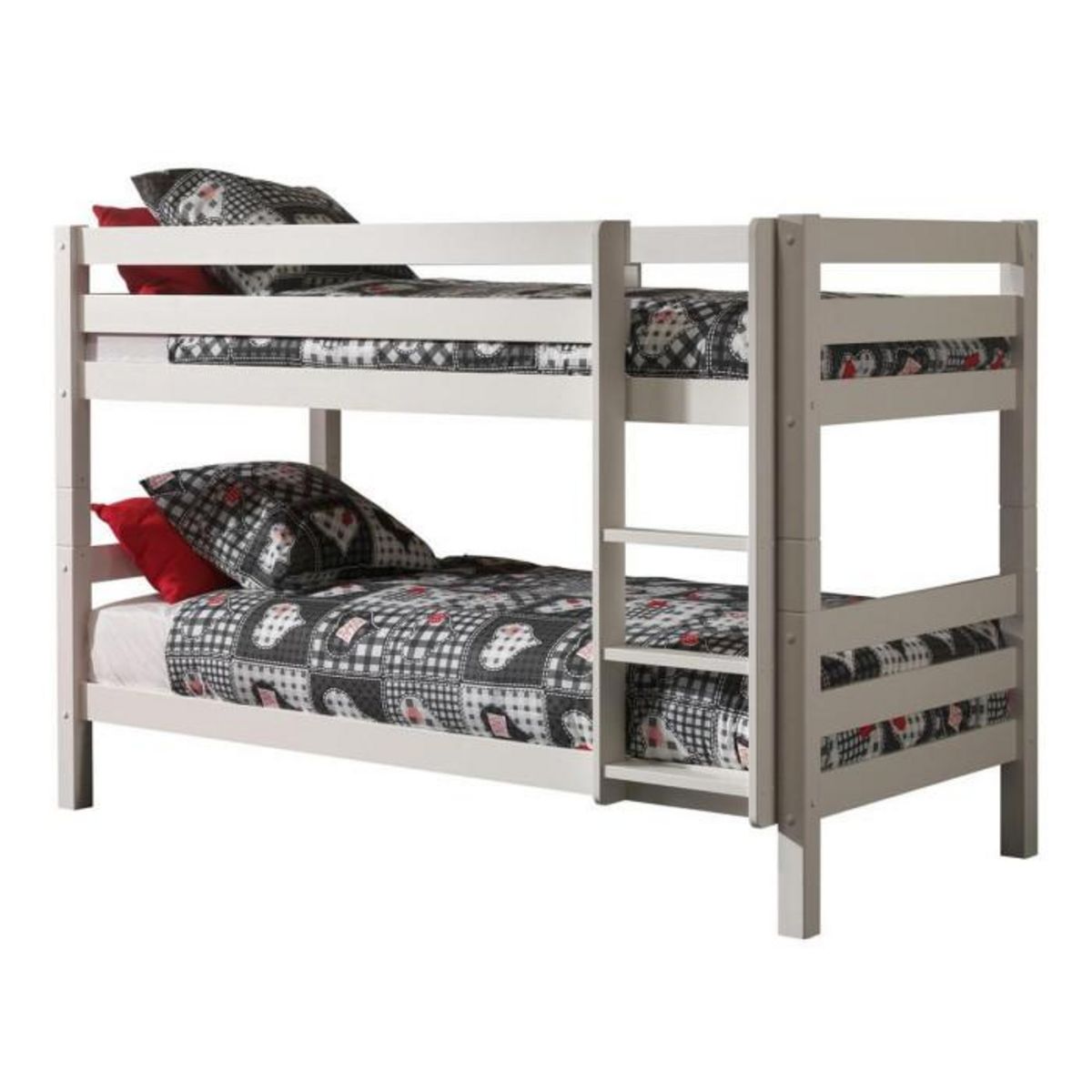 Paris Prix Lit Enfant Superposé & Tiroir de Lit  Pino  90x200cm Blanc