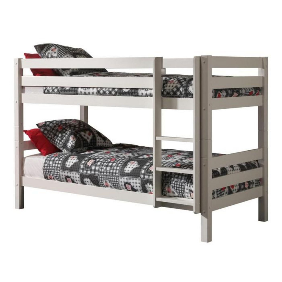 Paris Prix Lit Enfant Superposé & Tiroir de Lit  Pino  90x200cm Blanc