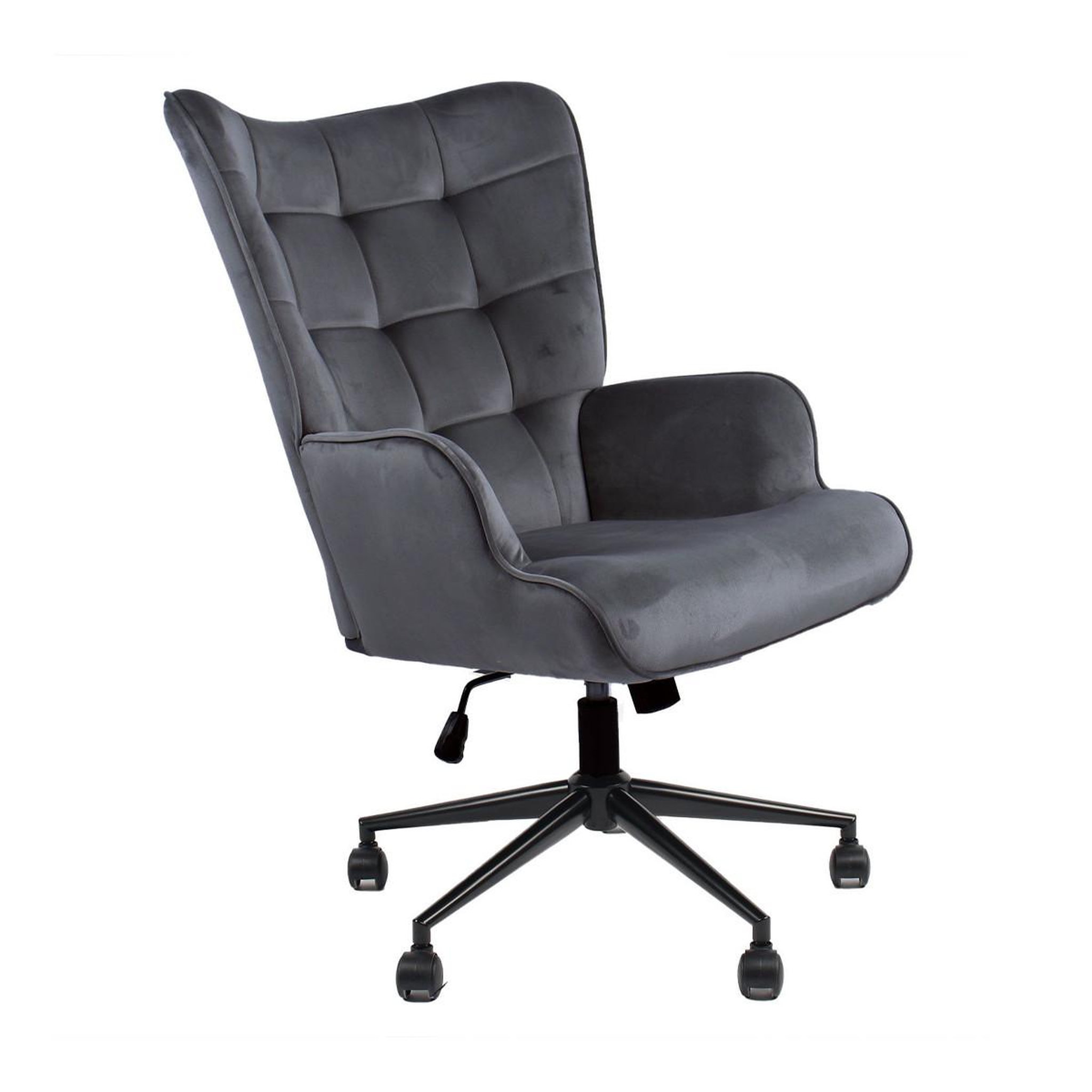 Paris Prix Fauteuil de bureau velours  verner  96cm gris