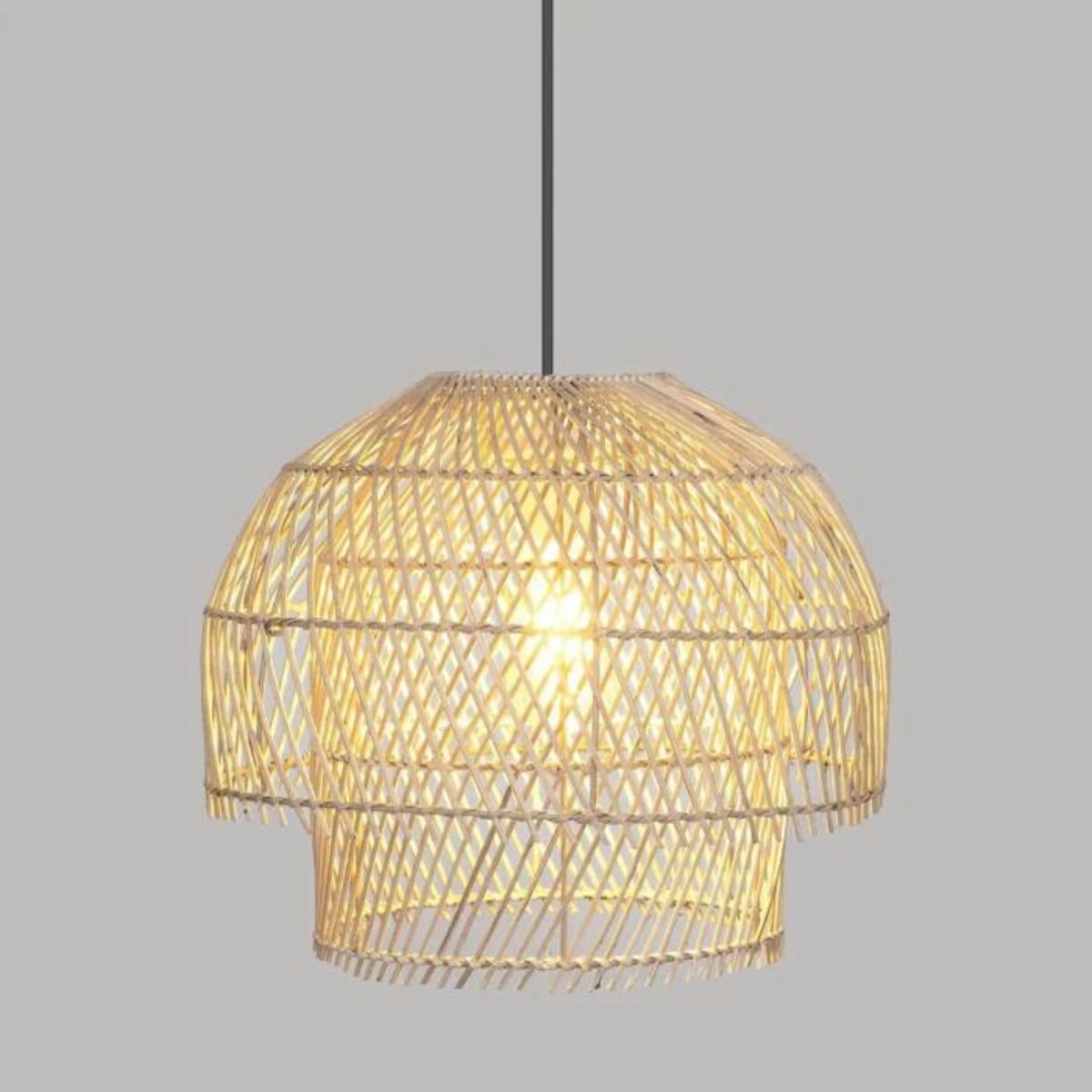 Paris Prix Lampe Suspension Design  Kery  38cm Beige