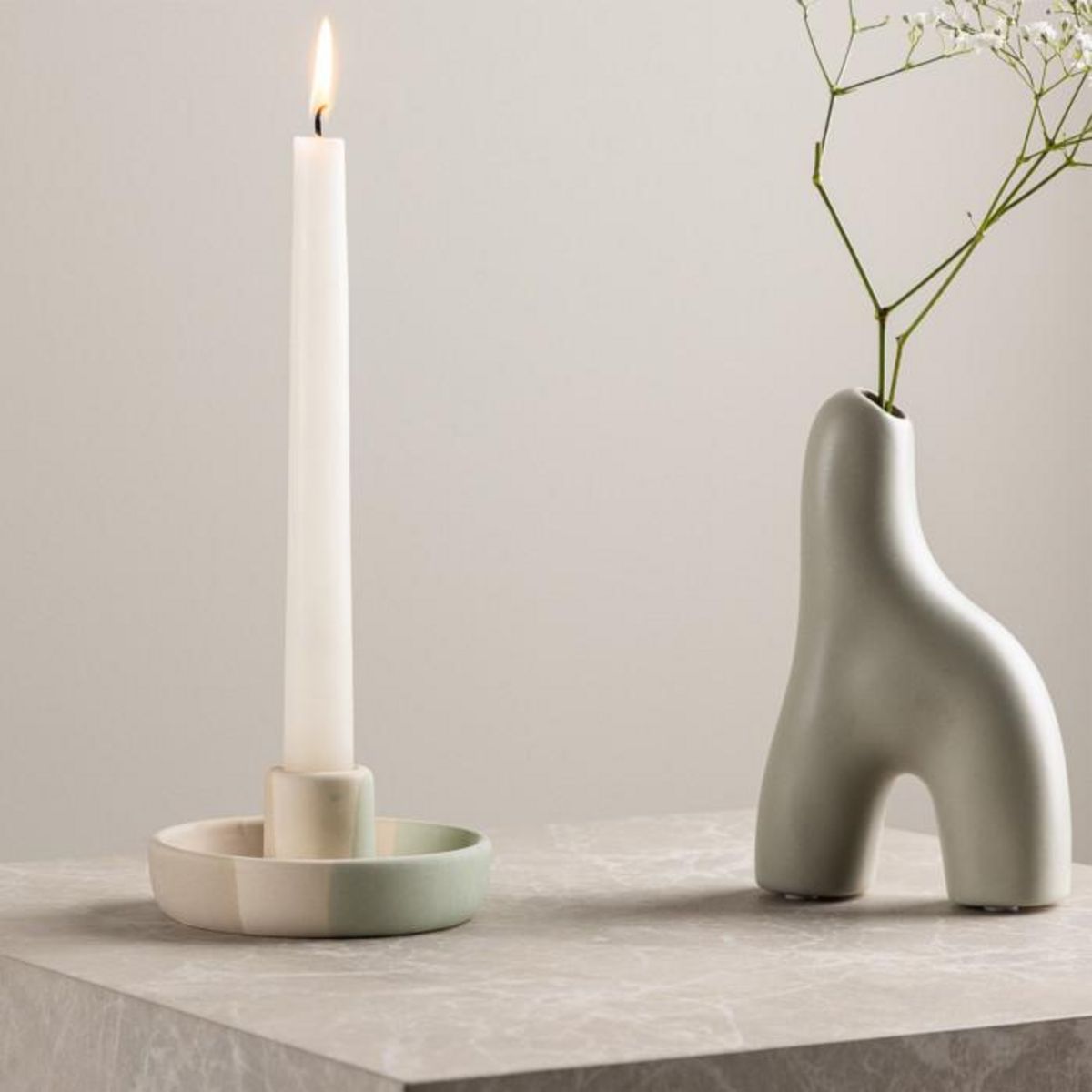 Paris Prix Bougeoir en Céramique  Otis  11cm Multicolore