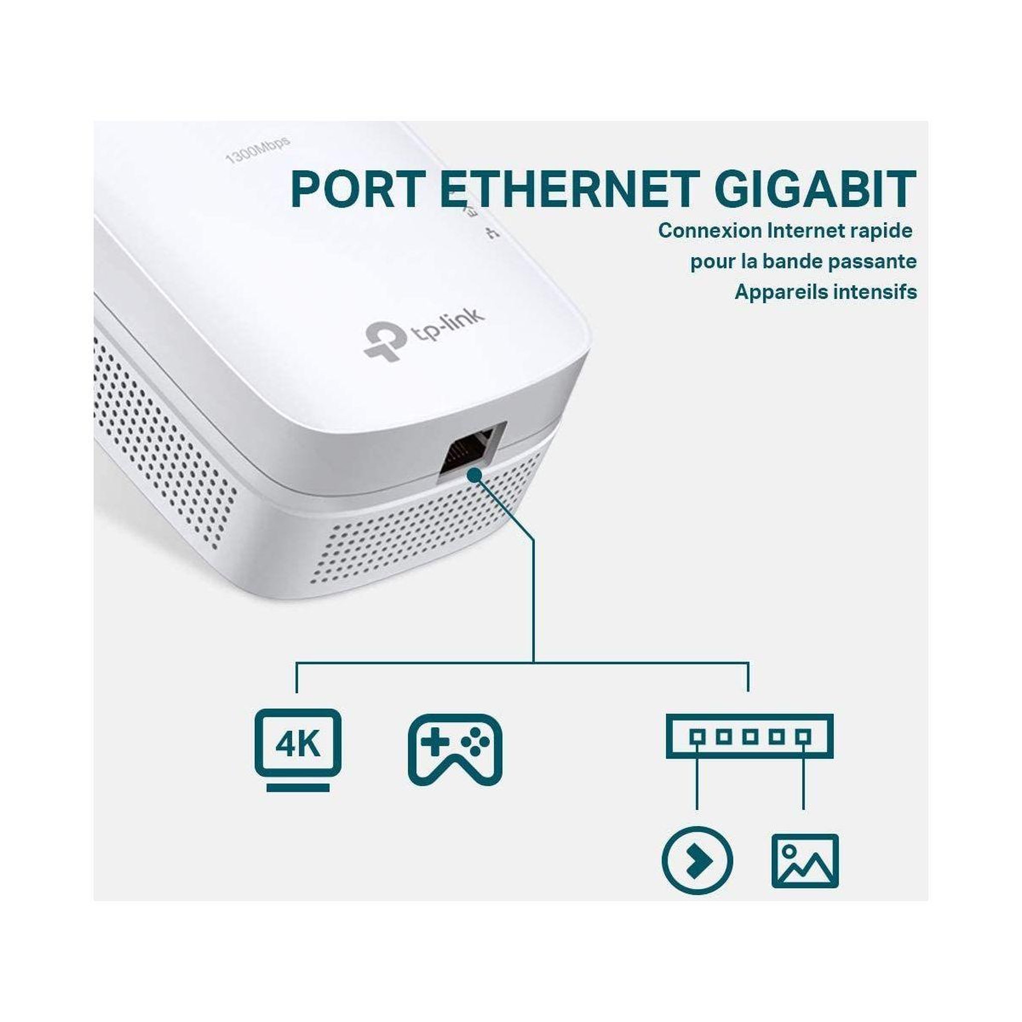 Voir la diapositive 4 : TP-LINK Cpl filaire cpl filaire tp-link tl-pa8015p kit av130
