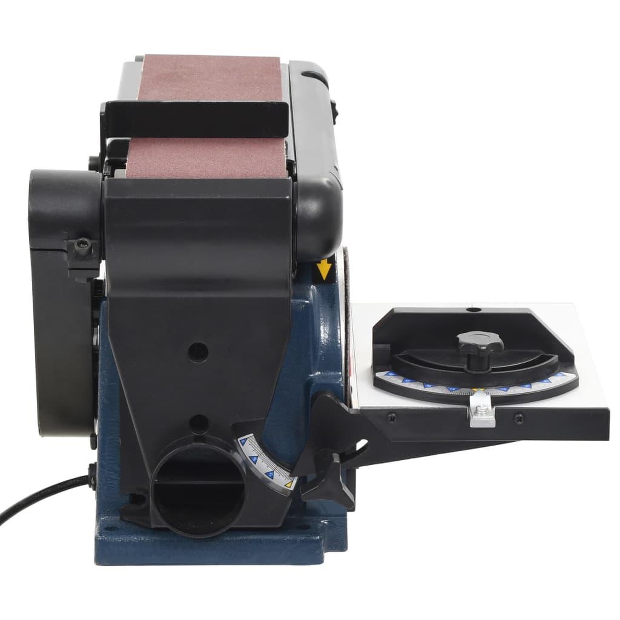 Voir la diapositive 4 : VIDAXL Ponceuse a disque et a bande electrique 370 W 150 mm