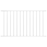VIDAXL Panneau de cloture Acier enduit de poudre 1,7x1,25 m Blanc