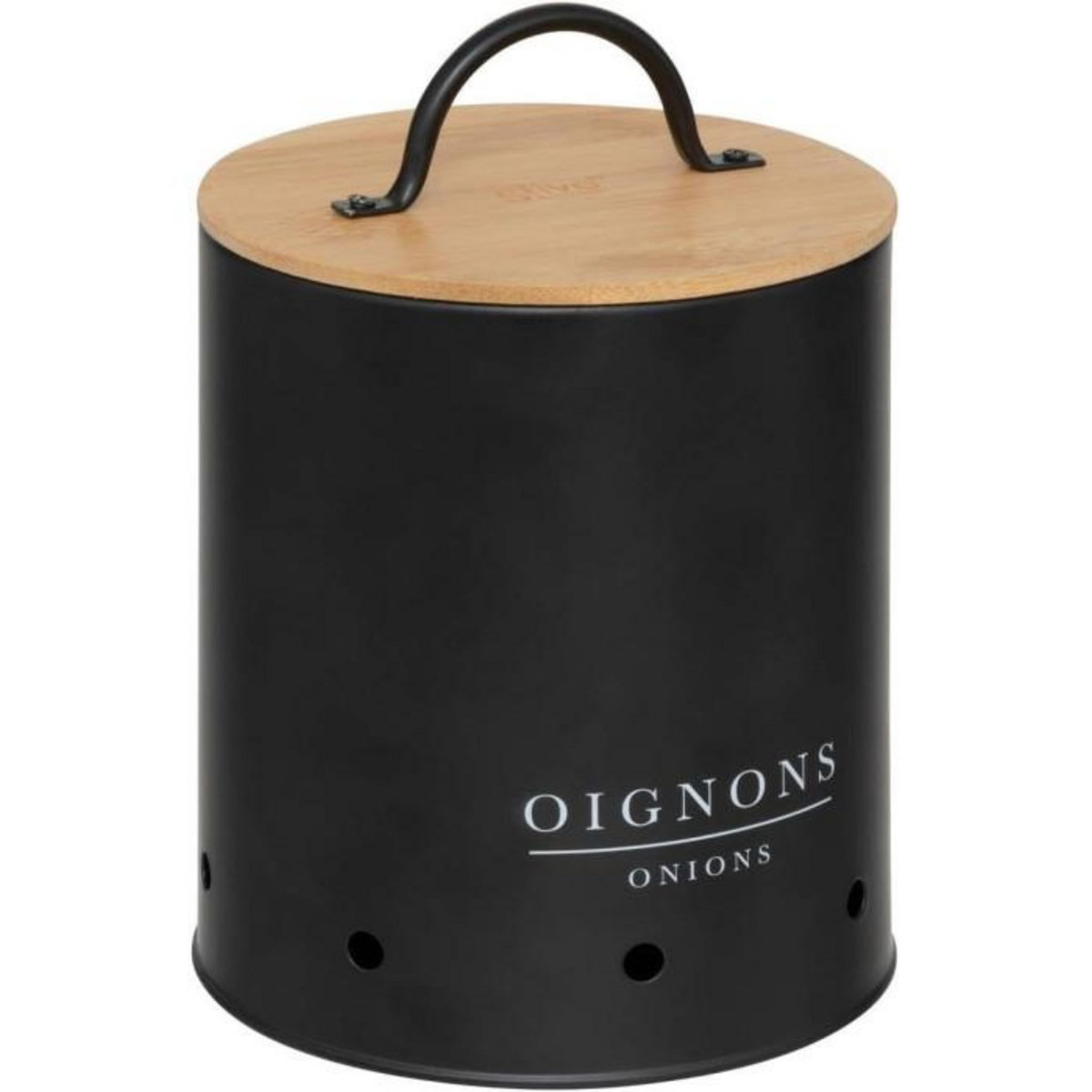 FIVE Lot de 3 Boites en Métal  Black Bambou  28cm Noir