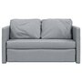 Voir la diapositive 5 : VIDAXL Canape-lit 2 en 1 gris clair 112x174x55 cm tissu