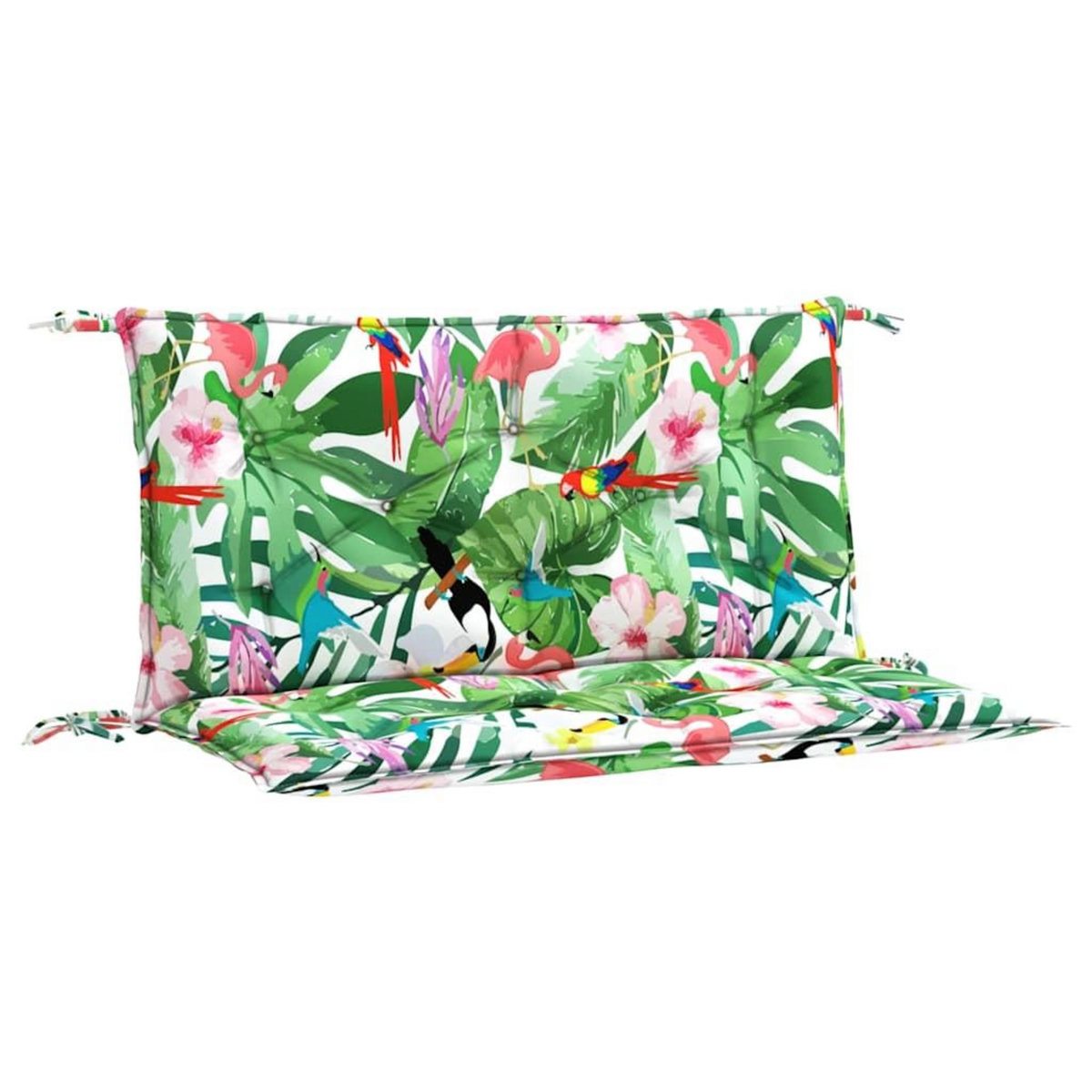 VIDAXL Coussins de banc de jardin lot de 2 multicolore 100x50x7 cm
